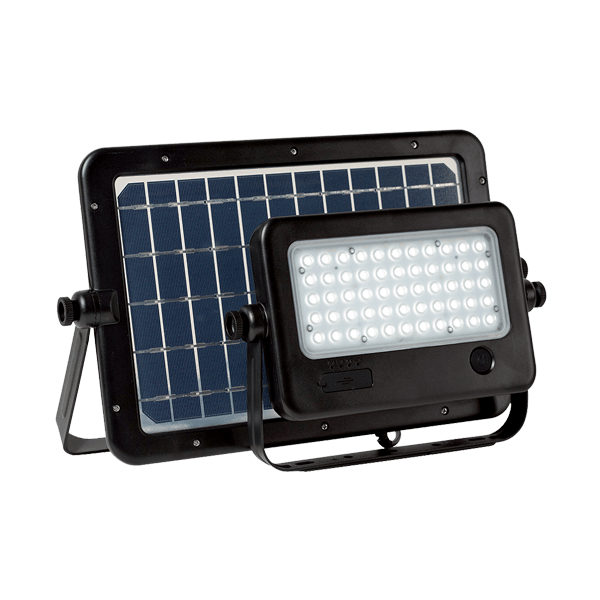 SENZORSKI REFLEKTOR 1100lm IP65 S PRENOSNIM SOLARNIM PANEL