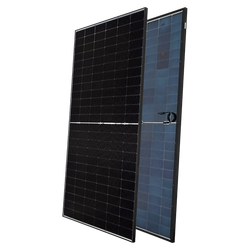 Dvostranski polovični sončni panel, tip N 590W, črna