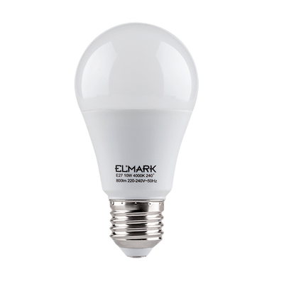 LED ŽARNICA PEAR A60 SMD2835 10W E27 230V BELA