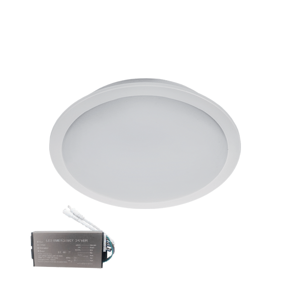 LED PANEL OKROGLI 10W 6500K IP65 Z ZASILNIM MODULOM