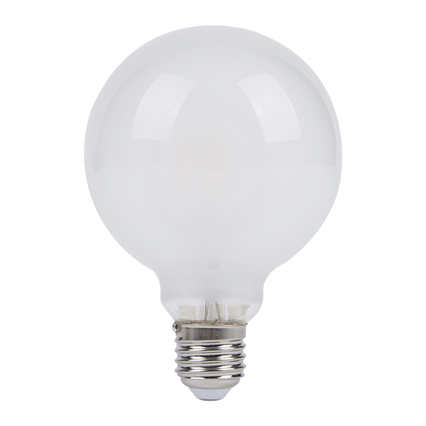 LED G95 MLEČNO BELA 7,2W E27 230V 3000K