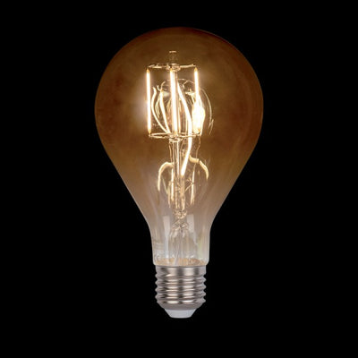 VINTAGE LED SIJALKA DIMABILNA 8W E27 2800-3200K ZLATA D:130