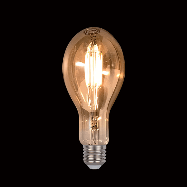 VINTAGE LED SIJALKA DIMABILNA 8W E27 D110 2800-3200K ZLATA