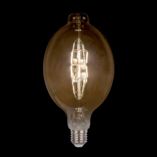 VINTAGE LED SIJALKA DIMABILNA 8W E27 2800-3200K ZLATA D:185