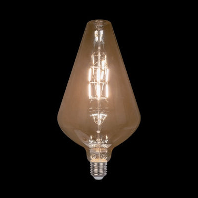 VINTAGE LED SIJALKA DIMABILNA 8W E27 2800-3200K ZLATA D:200