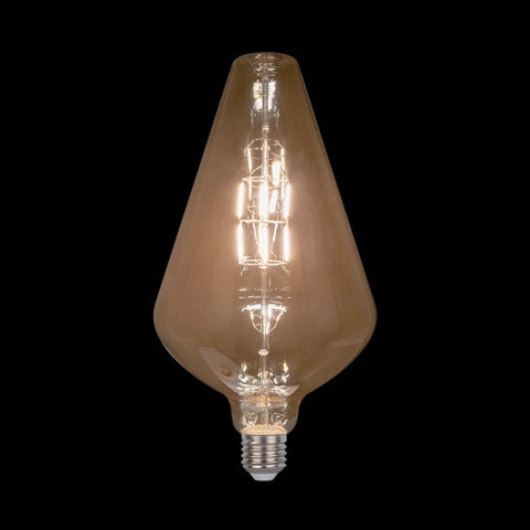 VINTAGE LED SIJALKA DIMABILNA 8W E27 2800-3200K ZLATA D:200