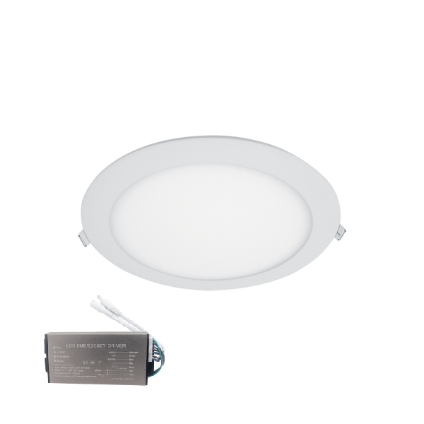 LED PANEL OKROGLI VGRADNI 12W 2700K Z ZASILNIM MODULOM