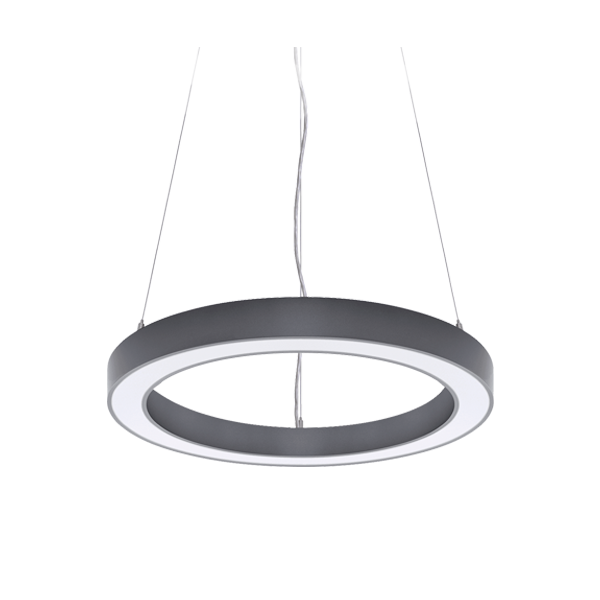 VISEČA LED SVETILKA RINGS 50W 4000K D1000 SIVA