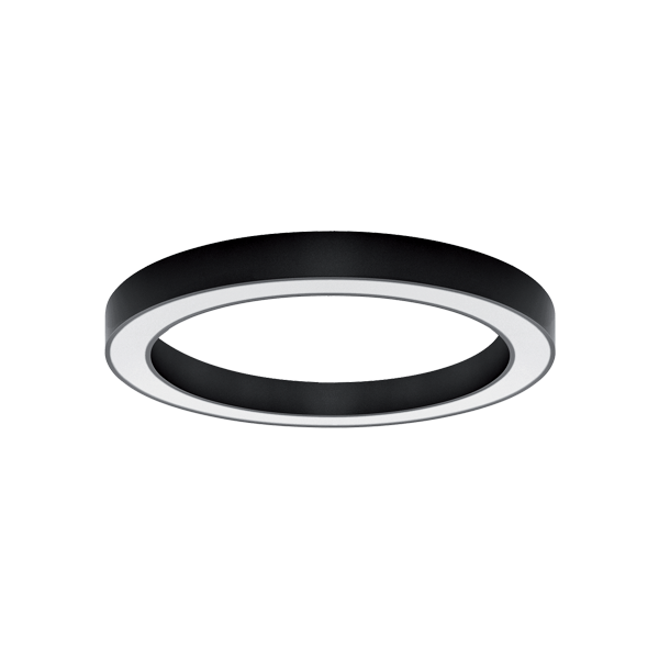 VISEČA LED SVETILKA RINGS 35W 4000K D600 ČRNA
