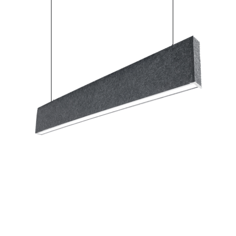 VISEČA SVETILKA AKUSTIČNI LED PROFIL S36 50W 4000K SIVI