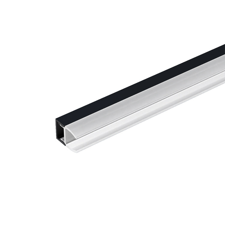EL-72HCR PROFILE FOR STEKLO POLICA 2.5M, ČRNA
