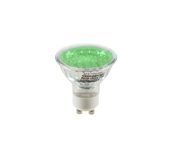 LED ŽARNICA LED20 GU10-ZELENA,1.5W,230V