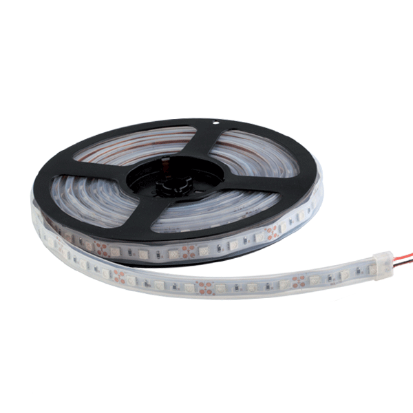 LED600 3528 12V/DC IP67 WW/5m, BELA PCB