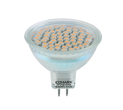 LED žarnica LED60SMD3528 3W GU5,3 12V rdeča