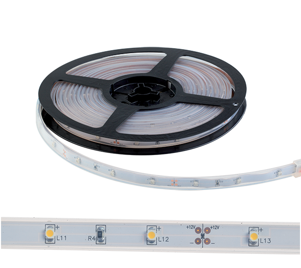 LED  TRAK  LED150 3528 12V DC IP65 30PCS/1M TOPLA BELA