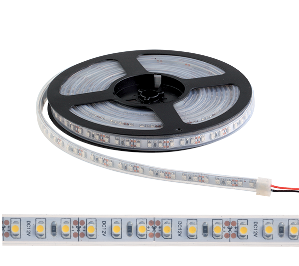 LED  TRAK  LED600 3528 12V DC IP65 120PCS/1M  HLADNA BELA