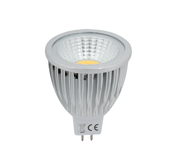 LED Žarnica COB 5W GU5,3 12V ac/dc topla bela