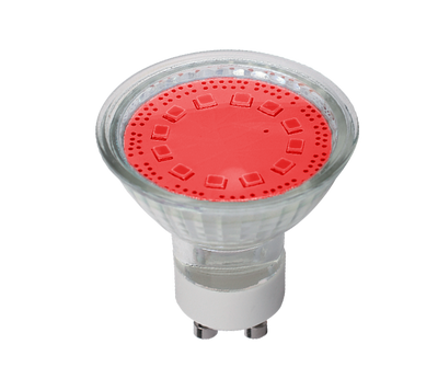 LED ŽARNICA  SMD2835 3W GU10 230V 3000K RDEČA