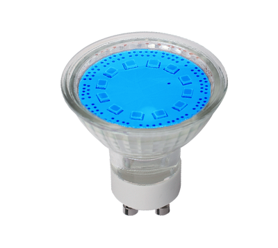 LED ŽARNICA  SMD2835 3W GU10 230V 3000K MODRA