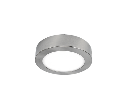 LED Panel okrogli nadometni 13W 2700-3000K saten nikelj