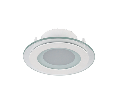 LED Stekleni panel okrogli 6W 4000K