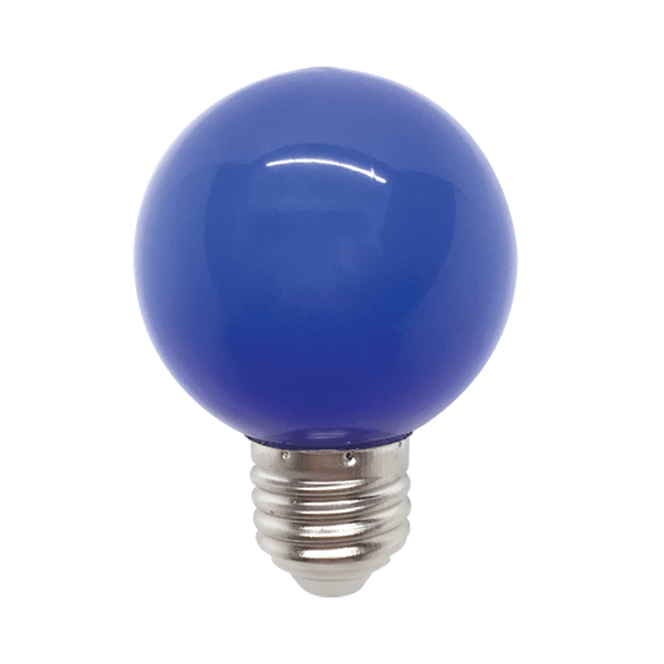 LED ŽARNICA GLOBE G60 3W E27 MODRA
