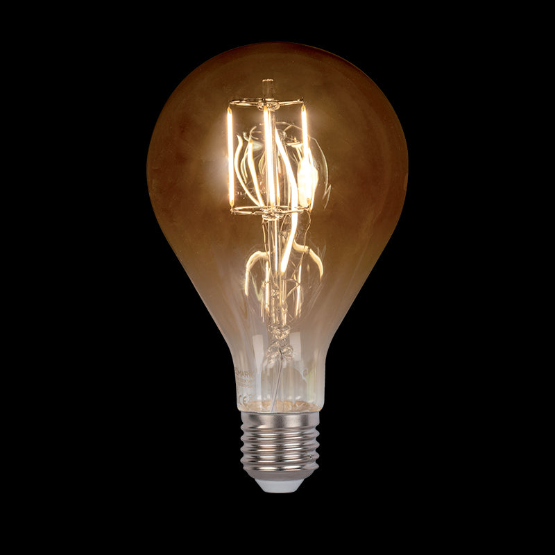 VINTAGE LED SIJALKA DIMABILNA 8W E27 2800-3200K ZLATA D:130