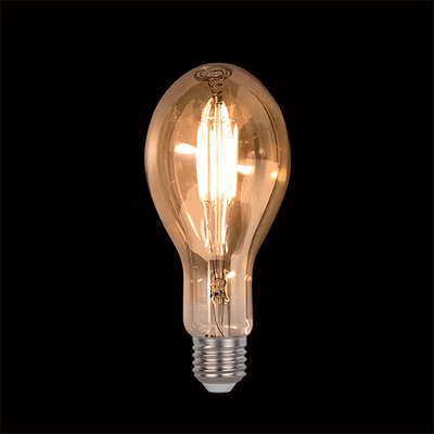 VINTAGE LED SIJALKA DIMABILNA 8W E27 D110 2800-3200K ZLATA