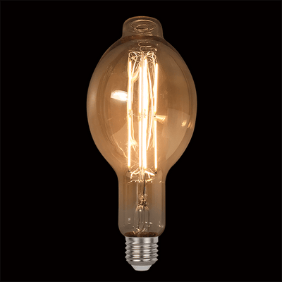 VINTAGE LED SIJALKA DIMABILNA 8W E27 D120 2800-3200K ZLATA