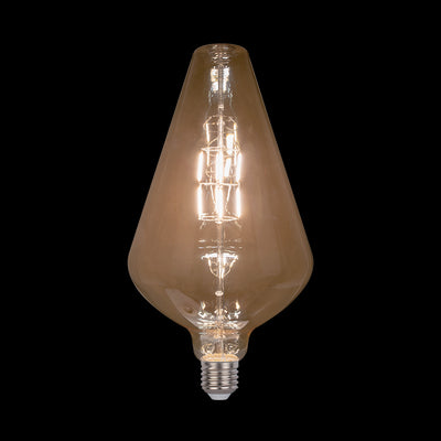 VINTAGE LED SIJALKA DIMABILNA 8W E27 2800-3200K ZLATA D:200