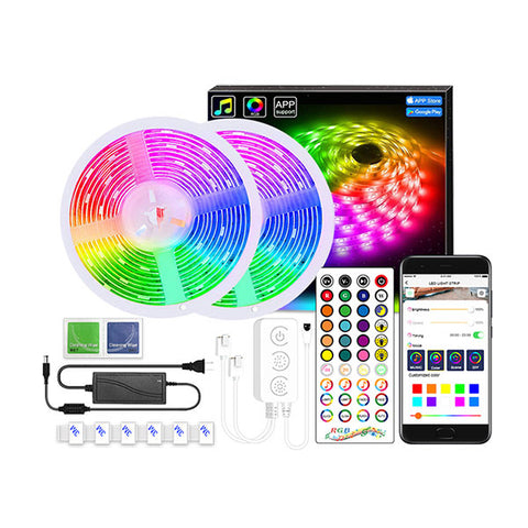 Bluetooth LED RGB glasbeni trak, kompl