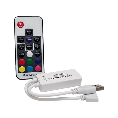 RF MINI RGB USB LED KONTROLER Z DALJINSKIM UPRAVLJALNIK ZA LED TRAK 5V