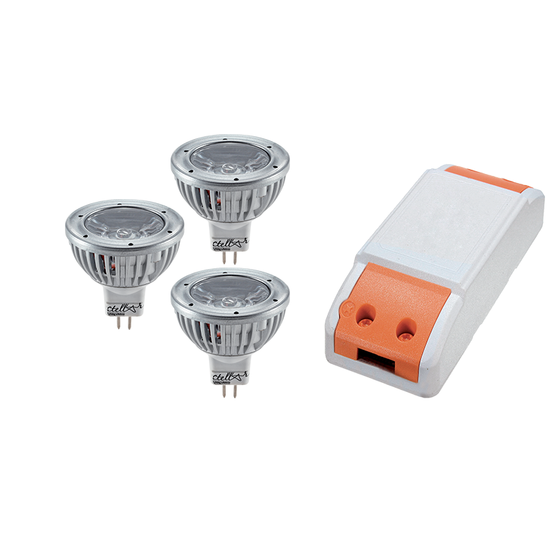 LED GONILNIK 12W Z 3X LED1 3W MR16 2700K