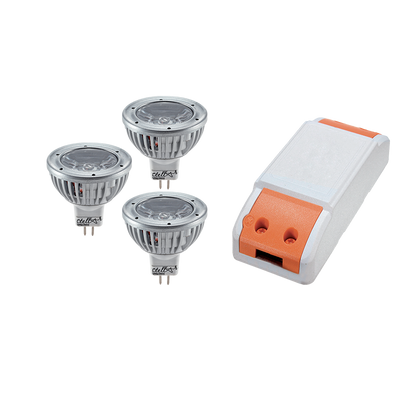 LED GONILNIK 12W Z 3X LED1 3W MR16 2700K