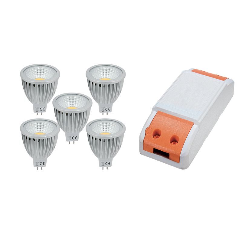 LED GONILNIK 36W Z 5X LED3 3W MR16 4000K