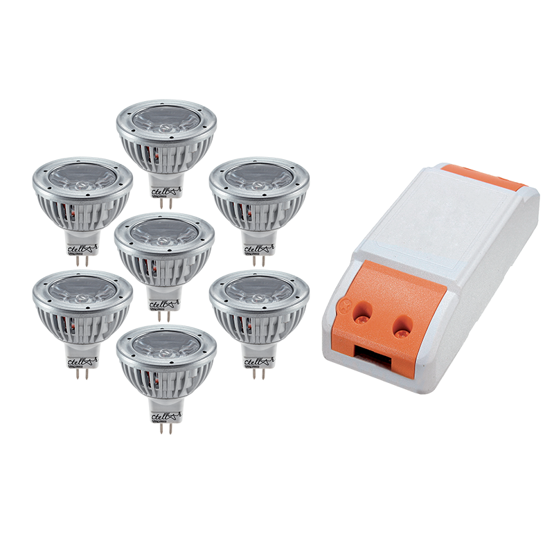 LED GONILNIK 24W Z 7X LED1 3W MR16 2700K
