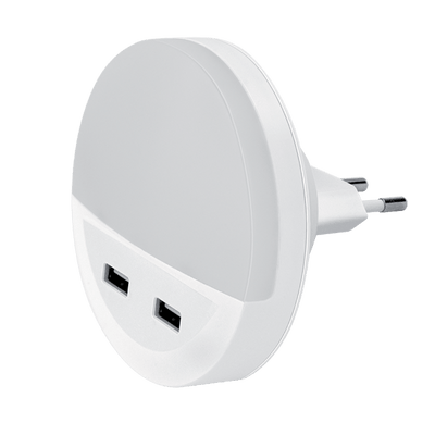 SENZORSKA NOČNA LED LUČKA Z 2xUSB 0.5W 4000K