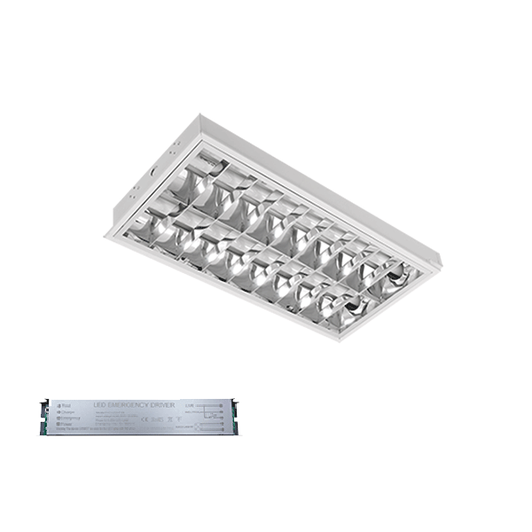 LENA-V Z LED (600MM) 2X9W 4000K BM 595X295mm, Z ZASILNIM MODULOM