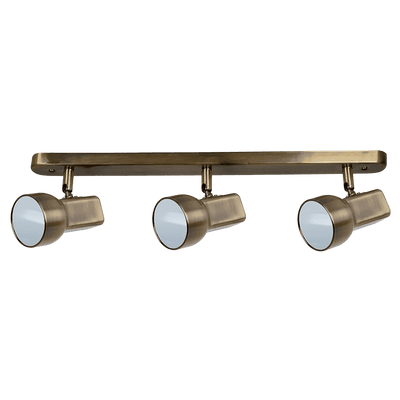 Jack spot svetilka 3XE14 antik medenina L560mm
