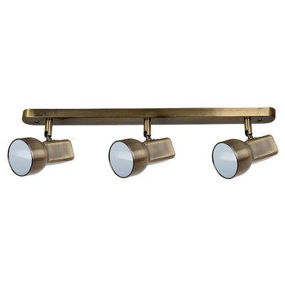 Jim spot svetilka 3XE27 antik medenina L560mm