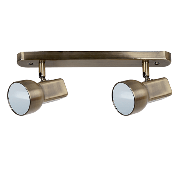 JIM SPOT SVETILKA 2XE27 ANTIK MEDENINA L360mm