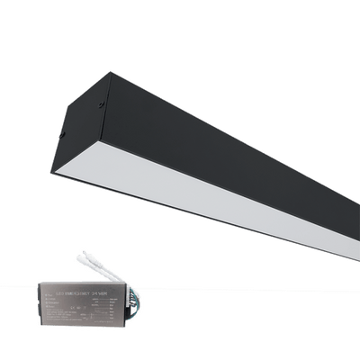 LED profil nadometni S77 24W 4000K 600MM črni z zasilnim modulomim