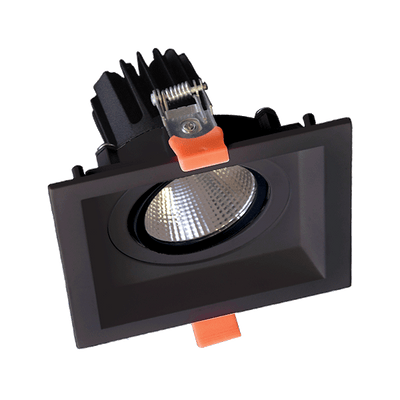 Kvadratni LED premični refektor 15W 230V 3000K ČRN