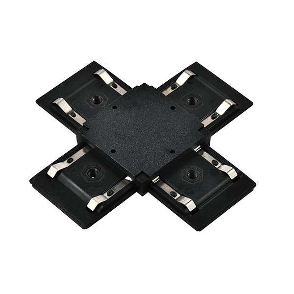 EL-XC X-CONNECTOR FOR ULTRA SLIM MAGN. RAIL BLACK