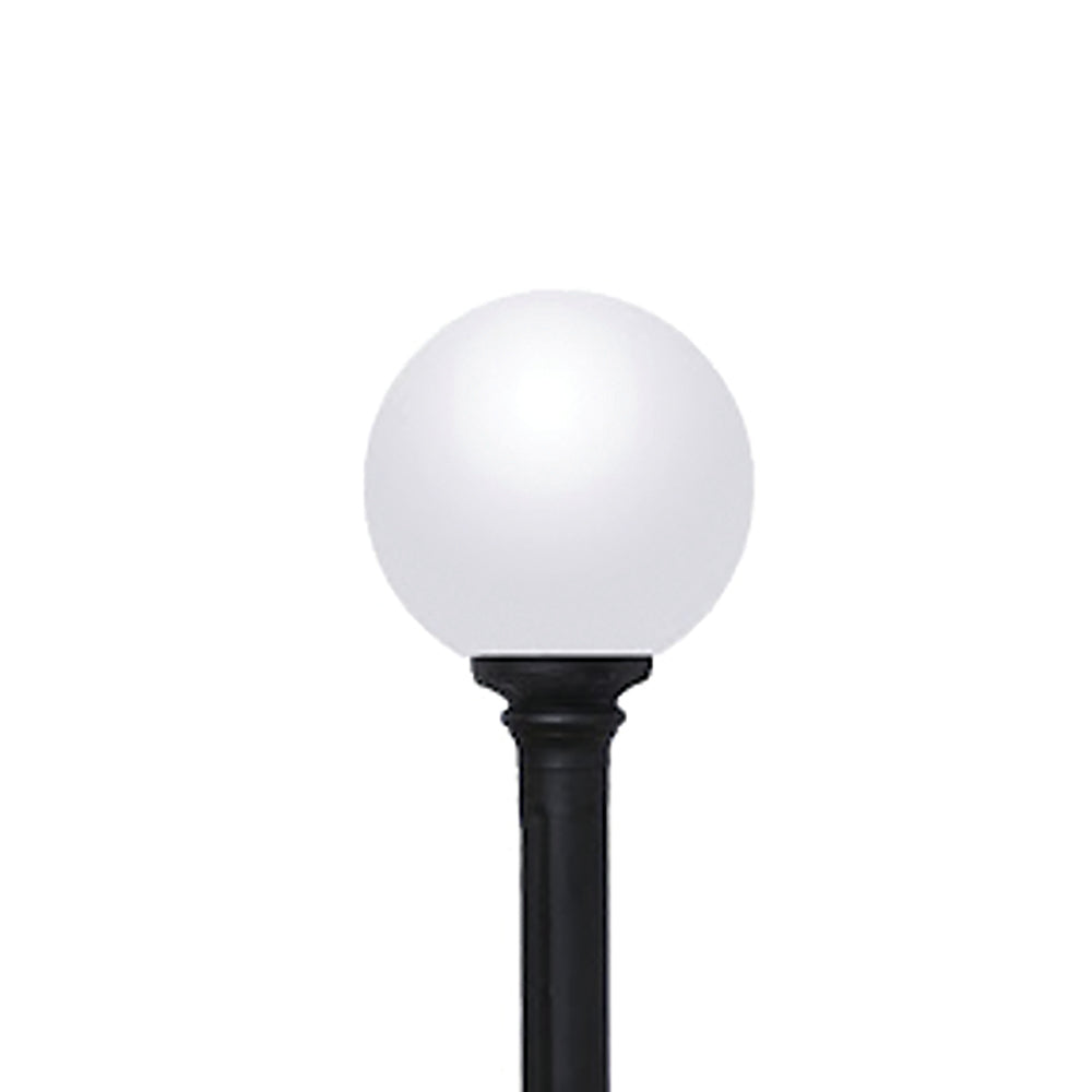 GLOBE 400 POST LIGHT E27 BLACK