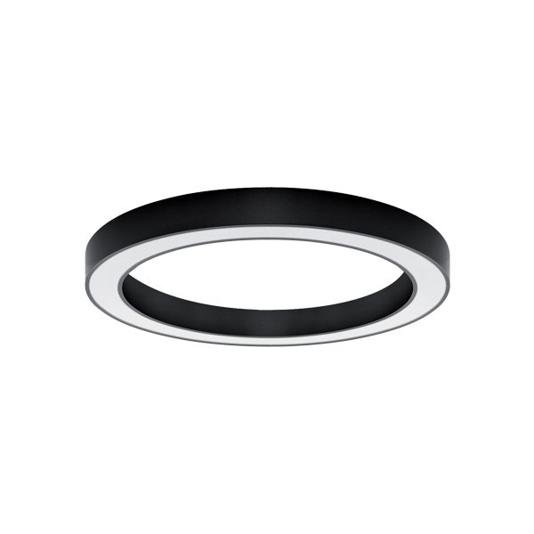 VISEČA LED SVETILKA RINGS 50W 4000K D1000 ČRNA