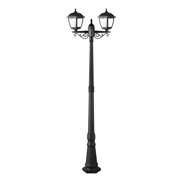 PAUL STOJALO ZA LAMPION 2XE27 ČRNO H2174 IP44