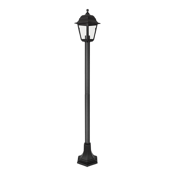 KEVIN STOJALO ZA LAMPION 1XE27 ČRNO H1200 IP44