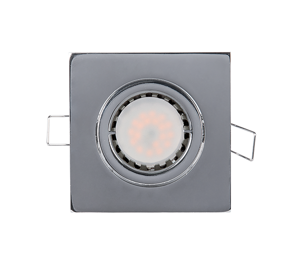 LED KOVINSKA  KVADRATNA SPOTLAMPA PAR 16 5.5W 2700-3000K KROM