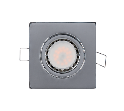 LED KOVINSKA  KVADRATNA SPOTLAMPA PAR 16 5.5W 2700-3000K KROM